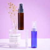 Hot sale 8 oz 30 50 60 100 120 ml PET small plastic alcohol pump mist spray bottles clear disinfectant water spray bottle