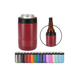 individual durable suction excellent material beer glitter slim stainless steel can cooler sleeves