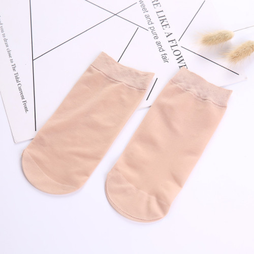 Women silk ankle socks famale sheer thin socks summer breathable invisible socks wholesale factory