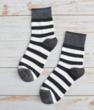 Custom Logo Women  Casual Student Wild Striped Cotton Ankle Socks