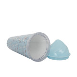 sustainable 750ml/26oz double wall plastic water tumbler diamond cover PS insulated plastic bottle mugs with lid