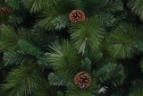 210cm Luxury Artificial Pine needle Christmas Tree With big pine cone decorated