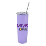 New Product 20oz BPA Free Reusable Water Bottle Custom Skinny Stainless Steel Water Tumbler Mugs With Lid And Straw