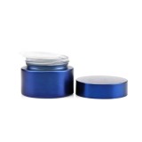 High quality 1fl oz 30 50 g straight sided cream containers body oil sample glass jars with aluminum cap