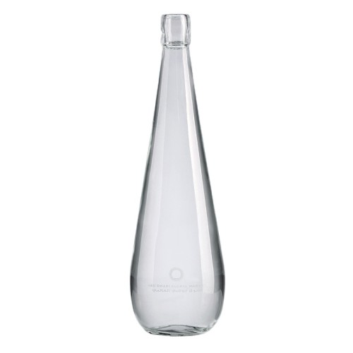 wholesale water shape 1 liter glass bottle with swing top