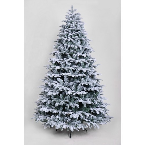 6FT Europe Trend PVC+PE Mixed Luxury Hinged Artificial Christmas Tree With Pine Cones