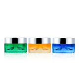 20 85 g double chamber facial cream container cylinder glass dual cosmetic compartment concentrate jars with lids