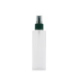 Cute 80g 100ml 4 5 fl oz empty pet cosmetic container clear plastic spray square bottle with fine mist pump