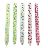Custoimzed design private label glass nail files with package