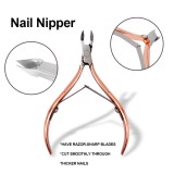 Private logo rose gold cuticle nail scissors for nails manicure