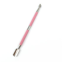 Wholesale pink nail cuticle pusher metal stainless steel