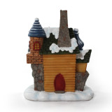 Christmas led Fairy garden resin gingerbread house