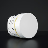 Special design 50g 1.7 fl oz empty white body lotion container baby cream jar wide mouth with lids for personal care
