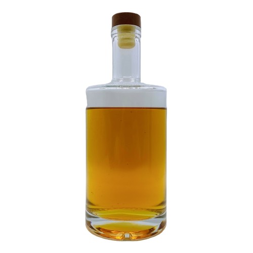 high-end customized super flint 750ml vodka whisky gin glass bottle with cork