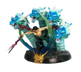 35 CM Large One Piece Roronoa Zoro Four-headed Dragon Black Pearl GK Figure