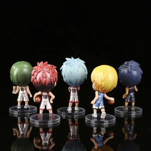 Promotion Of 5pcs/set 8.5 CM 3D Mini Ornaments Japanese Anime Art Kuroko's Basketball Figure