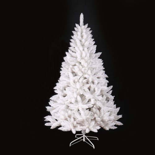 Yiwu Factory Luxury White Color Hinged hand made artificial PVC Christmas tree