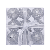 18pcs/7cm Clear Plastic Ball Christmas Tree Ornaments Hanging Pendants Craft Decoration