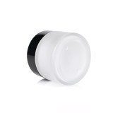 Wholesale painting matte clear glass jar 15ml 20ml 30ml 50ml 100ml face cream glass cosmetic cream jar with lid