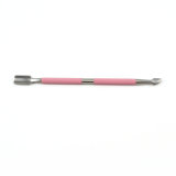 Wholesale pink nail cuticle pusher metal stainless steel