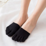 Women cotton socks open toe five finger socks summer breathable invisible socks wholesale factory