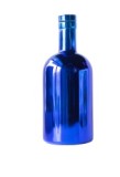 Gold Liquor glass bottle 750ml 500ml empty UV electroplated frosted glass bottle