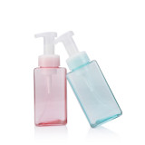 250 gram 450 ml empty rectangle soap foam pump white foaming hand sanitizer plastic bottles for liquid soap with pump