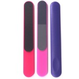 New design colorful 80/80 grit nail files professional with plastic handle
