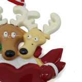 custom resin christmas elk gifts ornament