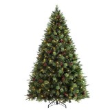 BSCI 210cm Decorative High Quality Christmas decorative tree with LED lights for Decoration