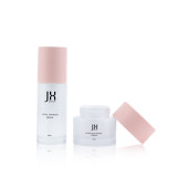30 ml 50 80 g empty cylinder skin care cosmetics bottles and jars eye gel glass round cream white jars with pink lids