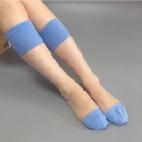 Crystal glass silk socks sheer women stocking manufacturers girls crew socks wholesale factory