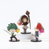10 CM 6pcs/set Hero Academia Anime Keychains