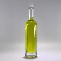 china manufacture rectangular square glass bottle with lid made in china