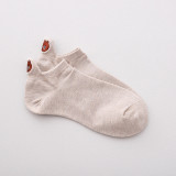 Wholesale cotton short socks tenn girls invisible socks cute odor resistant soft  low cut ankle socks for women