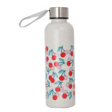 Eco-friendly Small Mouse Travel Small Cherry Pattern Printed Wheat Straw Sublimation Water Bottle Drink Juice  Cups with Rope