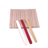 Professional Custom Printing Double Side Disposable wood Nail File 100/180 Grit Sandpaper Nail File