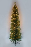 Warm white LED Green PVC pencil artificial tree decoration