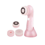 Multi Brush Head Face Cleansing Facial Exfoliating Brush Abs Rechargeable Face Brush For Home Use