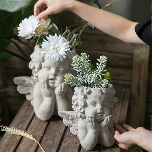 Potted Plants Vase Flower Resin Creativity Flower Plant Ornament For Home Artificial Plants Succulent Wholesale