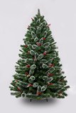 180CM Green Pine needle&PVC Xmas tree with snowand berry