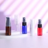 Cosmetic clear spray bottle 2 4 oz 60ml  100ml 150ml 200ml 250 ml green pet plastic spray bottles with spray tops