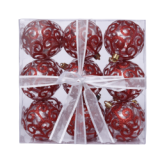 18pcs/7cm Clear Plastic Ball Christmas Tree Ornaments Hanging Pendants Craft Decoration
