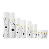 Special design 50g 1.7 fl oz empty white body lotion container baby cream jar wide mouth with lids for personal care
