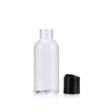 BPA free 30 50 60 80 100 150 250 300 500 ml hand sanitizer gel pet plastic packaging round shampoo disc top cap bottle
