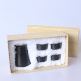 Custom Logo Wooden Gift Box Wine Glass Bottle Ceramic Tea Cups Sets Porcelain Japanese Sake Set