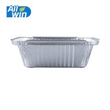 Silver Microwavable Partition Aluminum Foil Rectangular Takeout Container