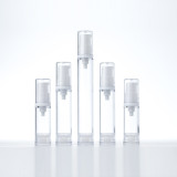 Wholesale 5ml 8ml 12ml 15ml clear empty skincare cosmetic lotion airless vacuum sample spray serum pump packaging bottle