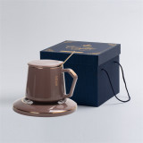 New wholesale ceramic cups and mugs gift box pack porcelain coffee tea cup with lid and spoon and saucer