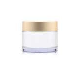 China 15g 50g empty mini  cobalt blue face cream container round cosmetic petg plastic jars with screw top lids